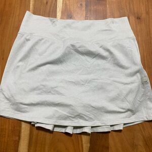 Vuori Light Grey Tennis Skirt